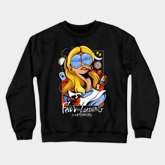 Fear and Loathing in Wonderland Crewneck Sweatshirt by JayHai